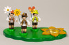 Three Flower Boys Candleholder – wooden candleholder by Zeidler Holzkunst GmbH