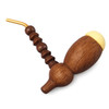 Wood Pipe for Smoker Brown