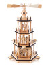 Natural Nativity Christmas Pyramid 4 Level – alternate view of the Christmas pyramid