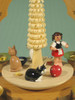Cats German Christmas Pyramid – detail view of the Christmas pyramid