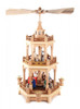 Christmas German Pyramid Colorful Figures 3 Level – Christmas pyramid by Frank Weber