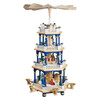 Christmas German Pyramid German Blue White 4 Level – Christmas pyramid by Richard Glaesser