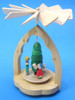 Miniature Pyramid Children Playing | Warm Air Pyramid – alternate view of the Christmas pyramid