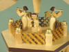 Nativity Christmas Carousel Pyramid – detail view of the Christmas pyramid