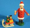 Miniature Santa Sled German Smoker – alternate view of the German Christmas smoker
