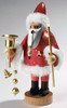 Santa Holding a Bell and Star German Smoker – side view of the German Christmas smoker