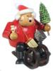 Santa Riding a Sled German Smoker – detail view of the German Christmas smoker