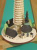 Seiffen Village German Pyramid – detail view of the Christmas pyramid