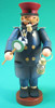 Train Conductor German Smoker – alternate view of the German Christmas smoker