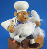 Chef Plucking Goose German Smoker – detail view of the German Christmas smoker