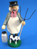 Farmer Cow Smoker | 8.6 Inches Tall – alternate view of the German Christmas smoker