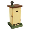 Quiet Little Spot Outhouse German Smoker – alternate view of the German Christmas smoker