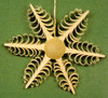 Small Shaved Star German Ornament – alternate view of the Christmas ornament