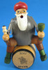 Wine Dealer Barrel German Smoker – alternate view of the German Christmas smoker