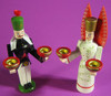 Angel Miner Candleholders – side view of the wooden candleholder