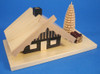 Miniature Chalet Incense German Smoker – detail view of the German Christmas smoker