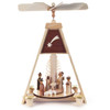 Christmas Carousel Pyramid Nativity – alternate view of the Christmas pyramid