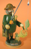 Fishing Angler German Incense Smoker – side view of the German Christmas smoker