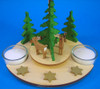 Forest Deer Star Pyramid TeaLight Candles – detail view of the Christmas pyramid