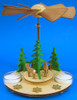 Forest Deer Star Pyramid TeaLight Candles – side view of the Christmas pyramid