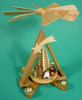 Nativity Christmas German Pyramid Shooting Star – alternate view of the Christmas pyramid