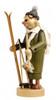 Skier German Incense Smoker | 10.5 Inches Tall – German Christmas smoker by KWO