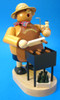 Man with His Grill German Smoker – detail view of the German Christmas smoker