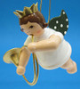 Hunting Horn Angel Christmas Hanging German Ornament – Christmas ornament by Kunstgewerbliche Drechslerei Ellmann