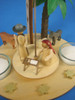 German Nativity Pyramid TeaLight Candles – detail view of the Christmas pyramid