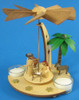German Nativity Pyramid TeaLight Candles – alternate view of the Christmas pyramid