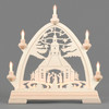 Christmas German Scene Schwibbogen Arch – alternate view of the Christmas light arch