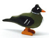 Green Duck Hand Carved Wooden German Figurine