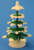 Wooden German Green Tree with Snow 65mm – alternate view of the Christmas ornament