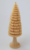 Wooden Tree German Natural Shaved Carved Trunk Stand Figurine – alternate view of the Christmas ornament