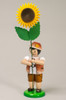 Brown Flower Boy Figurine