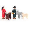 Wooden German Nativity Set Sheep Donkey 45mm – Christmas ornament