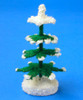 Wooden Green White German Tree Figurine 51mm – alternate view of the wooden figurine