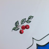 German Apple Wreath Cloth Doily – detail view of the German handcrafted gift