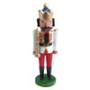 Mini Nutcracker King White Tunic Gold Crown – German nutcracker by Echte Erzgebirgishe Handarbeit