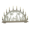 Christmas German Electric Nativity Schwibbogen Arch – alternate view of the Christmas light arch