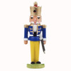 Mini Nutcracker German King Figurine Blue Coat – German nutcracker by Echte Erzgebirgishe Handarbeit