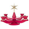 Red Advent Candleholder – wooden candleholder