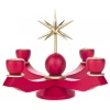 Red Advent Candleholder CHD201X105N – wooden candleholder