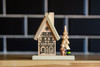 Santa House Cabin German Smoker – detail view of the German Christmas smoker