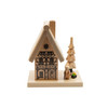 Santa House Cabin German Smoker – alternate view of the German Christmas smoker