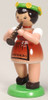 Girl Playing Flute German Figurine – Christmas ornament by Zeidler Holzkunst GmbH