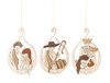 Nativity Birth of Christ Wooden German Christmas Ornaments - Set of 3 – Christmas ornament by Kuhnert