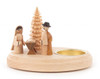 German Nativity Scene Wooden Tealight Candleholder CHD200x262