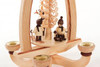Winter Sports Children Playing in Snow German Pyramid – detail view of the Christmas pyramid