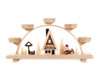 Santa Workshop Village German Schwibbogen Tea Light Candle Arch CHD202X960